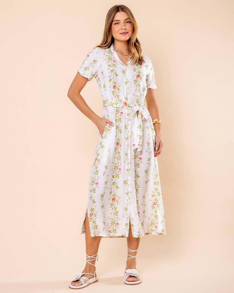 Vestidos estampados longos: estilo vibrante na Stella Maris